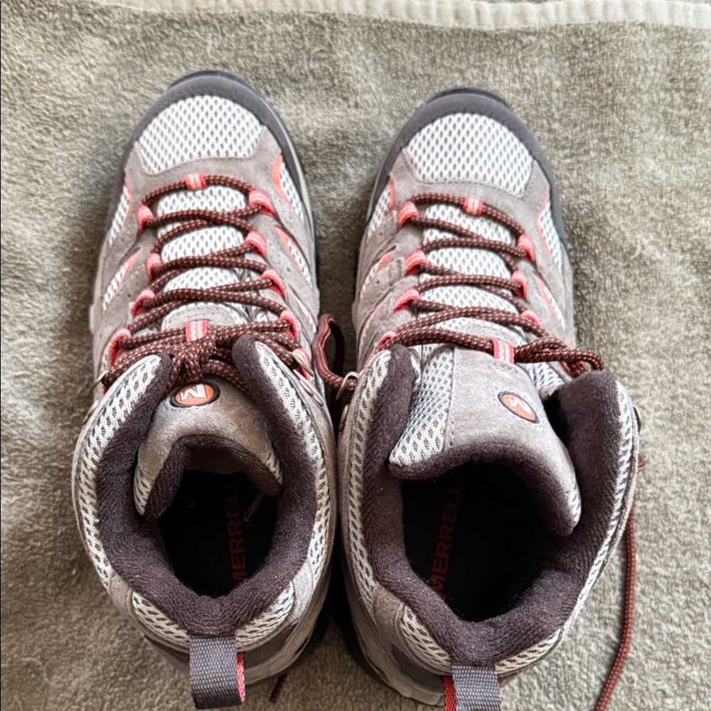 Merrell Gray and Pink Outdoor Boots